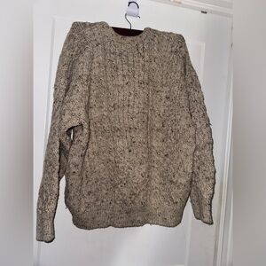 Cozy Beige Cable Knit Sweater